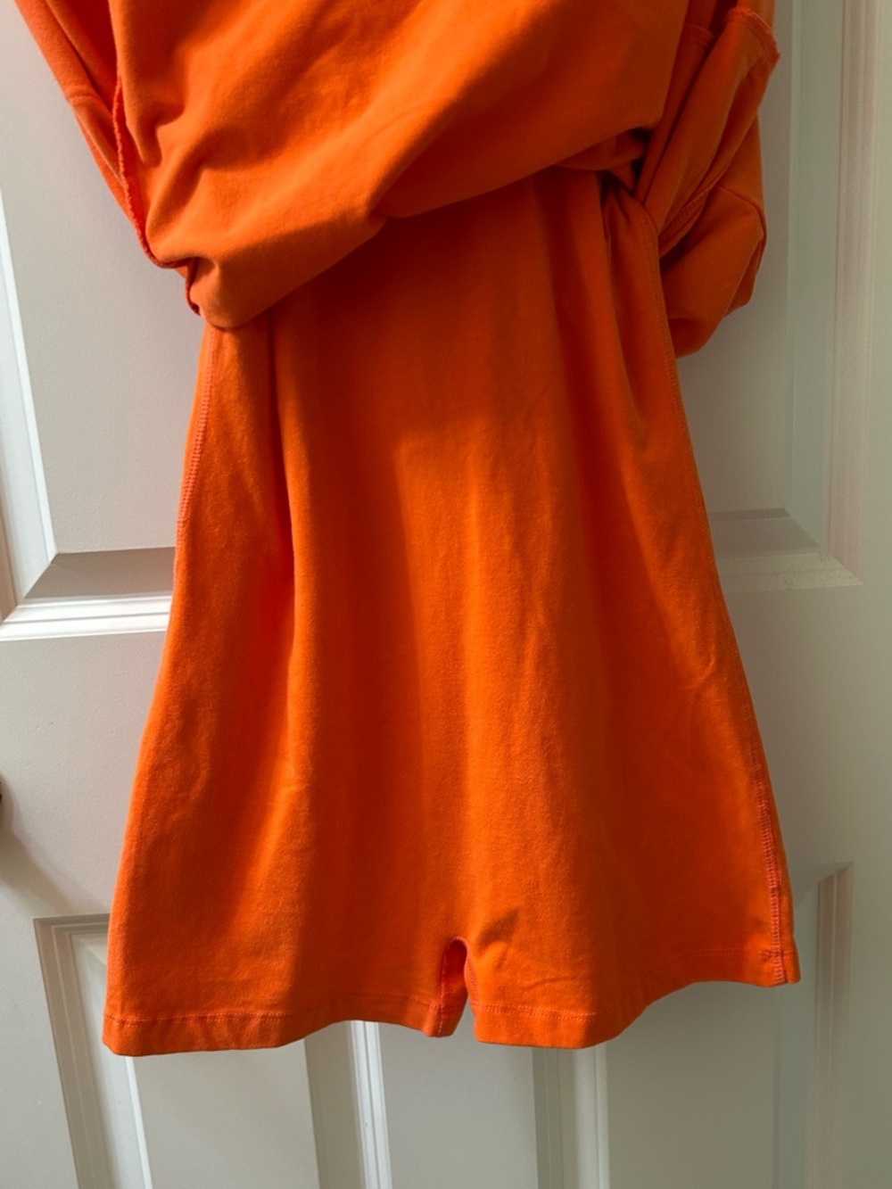 Free People White Mini Dress with Coral Pocket Motif - Picture 6 of 8